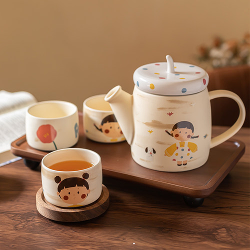 高颜值茶壶杯子礼盒女生闺蜜生日礼物乔迁新居新婚伴手礼下午茶具