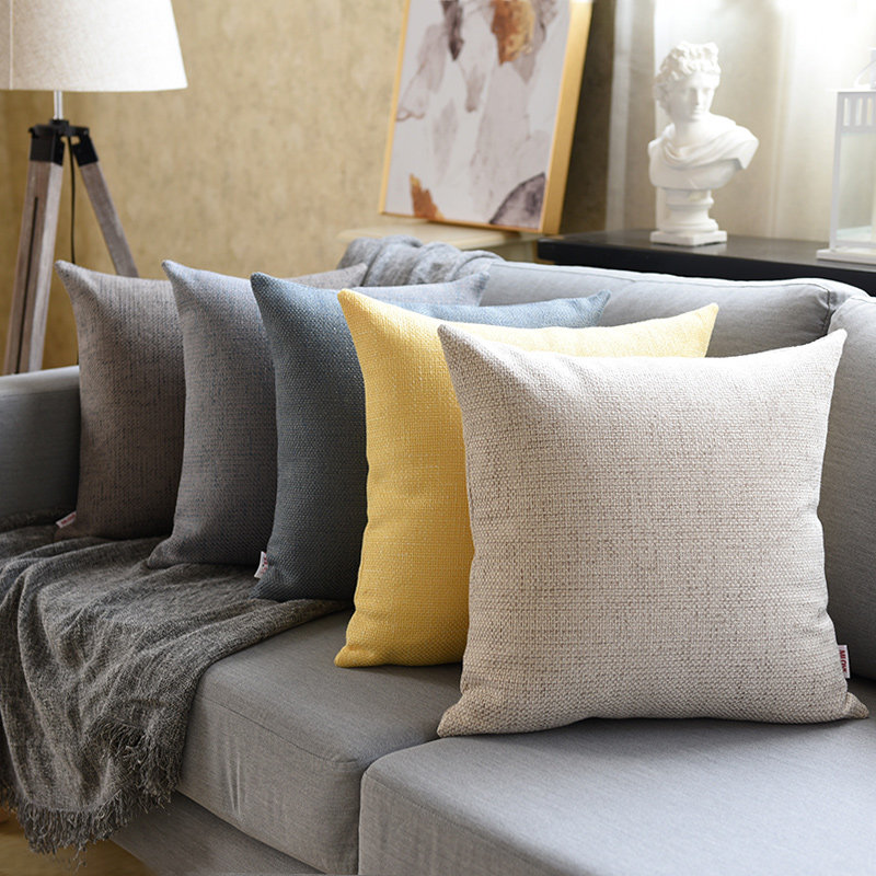 加厚布艺亚麻抱枕靠垫套客厅沙发大号床头靠枕枕头靠背汽车腰垫,居家布艺,靠垫/抱枕,淘宝优惠券,粉丝福利购,淘宝优惠卷