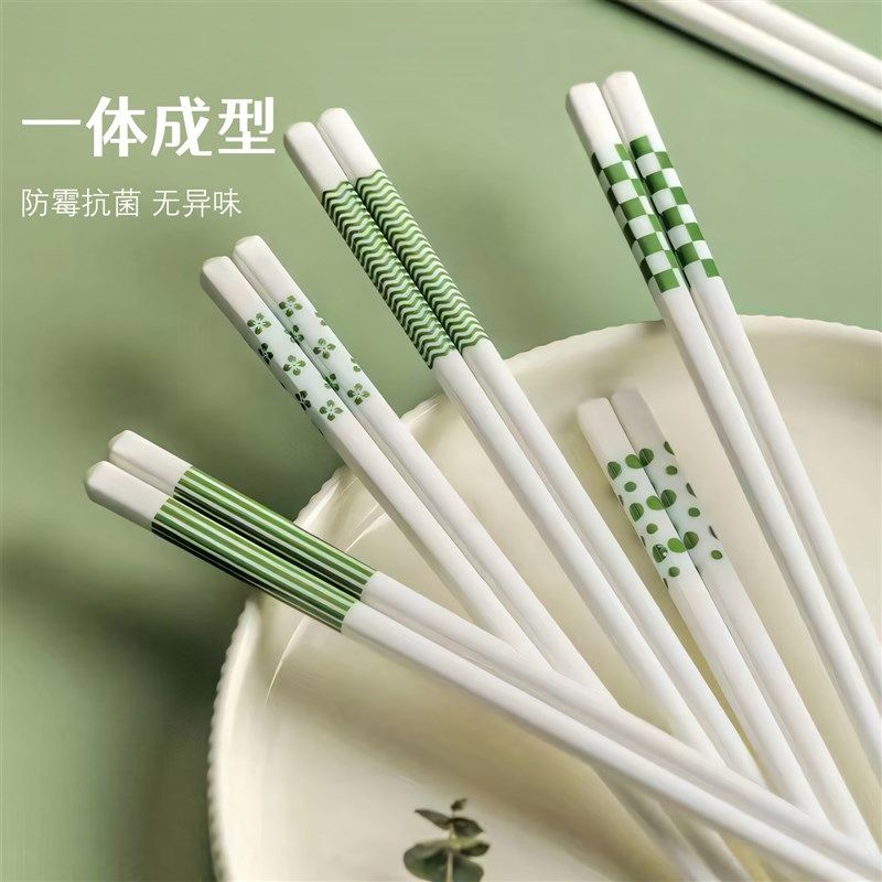 陶瓷筷子家用简约高档餐具新款创意分餐筷景德镇耐高温不发霉筷子,餐饮具,筷子,淘宝优惠券,粉丝福利购,淘宝优惠卷