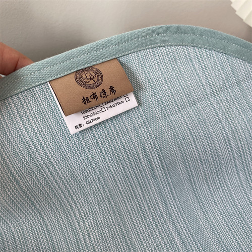 山东高端特厚纯棉老粗布凉席三件套加厚100全棉床单软凉席婴儿夏