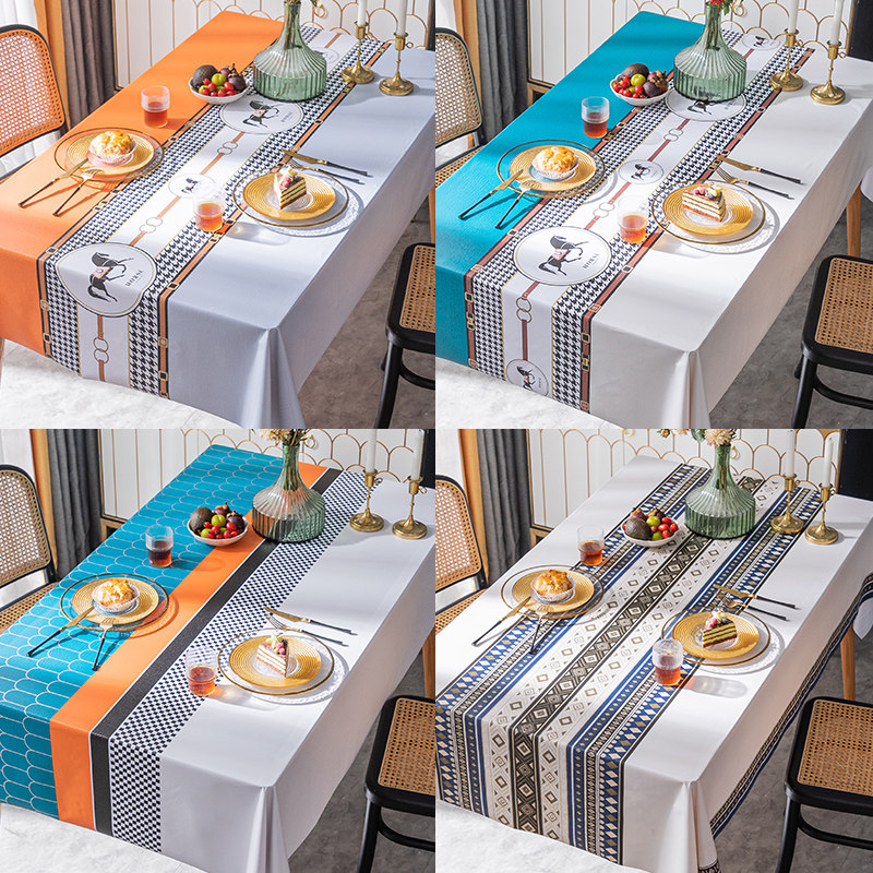 2022桌布防水防烫防油免洗pvc茶几垫长方形轻奢餐桌布台布高级感,居家布艺,桌布,淘宝优惠券,粉丝福利购,淘宝优惠卷