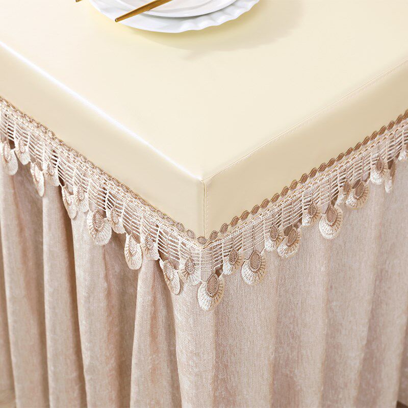 防水防油桌罩方桌桌布烤火桌罩正方形防尘皮罩垂纱电炉罩取暖桌罩