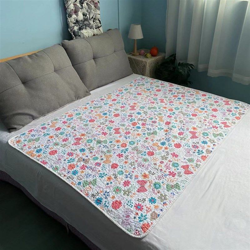 男士隔脏垫双面纯棉防油防汗床单保护垫夹棉床盖可机洗100*150cm,床上用品,隔脏床品,淘宝优惠券,粉丝福利购,淘宝优惠卷