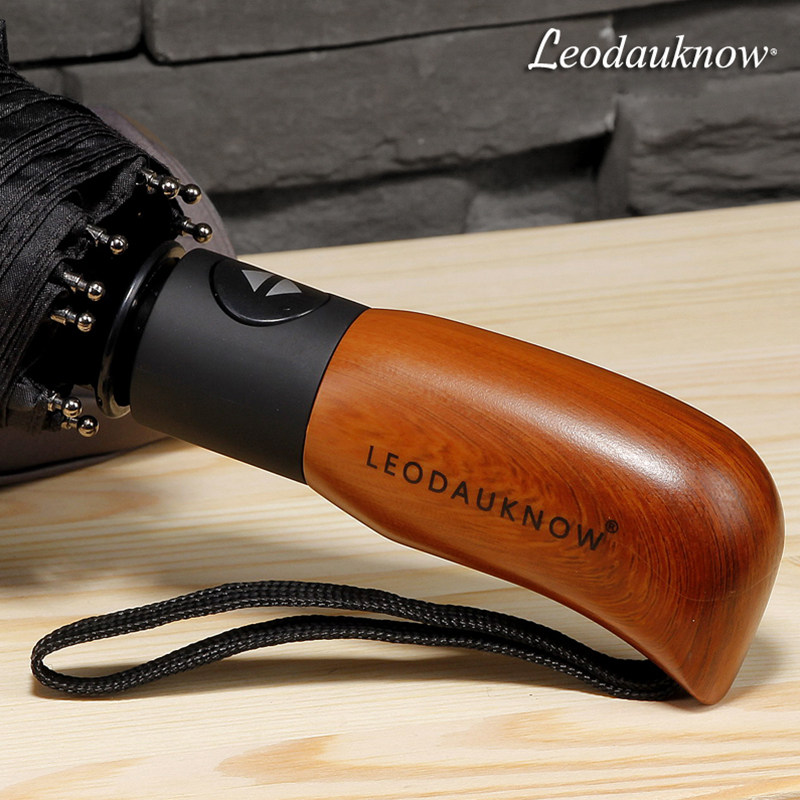 自动超大号三折叠结实加固加大单双人男士防抗风复古简约纯色雨伞