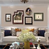 饰画欧合式 美式 小墙众B142组艺术客厅背景古装 复餐厅壁画挂画