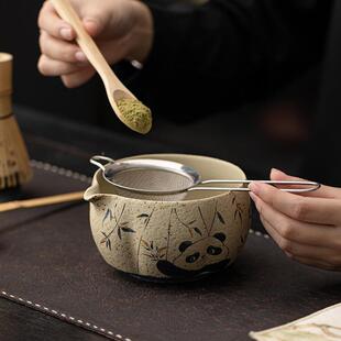 火石陶瓷抹茶八件套33043日式工打茶红套具点茶碗整茶筅茶刷打沫