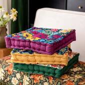 新款 垫不美式 北欧形方餐桌椅厚坐实桃夭手提久坐累耐脏秋冬屁垫客