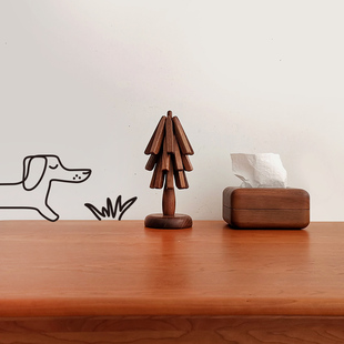 三思工房 一棵树隔热垫防烫耐热垫 家用 创意实木餐桌垫菜垫 摆件