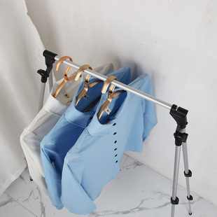 迷你旅行衣架便携折叠置地落地晾衣架伸缩旅馆单杆室内晒出差神器