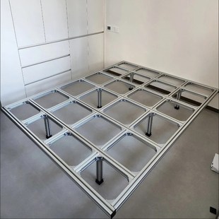 铝型材床架免打孔强力承重架床头悬浮卧室榻榻米可定制框架床架子