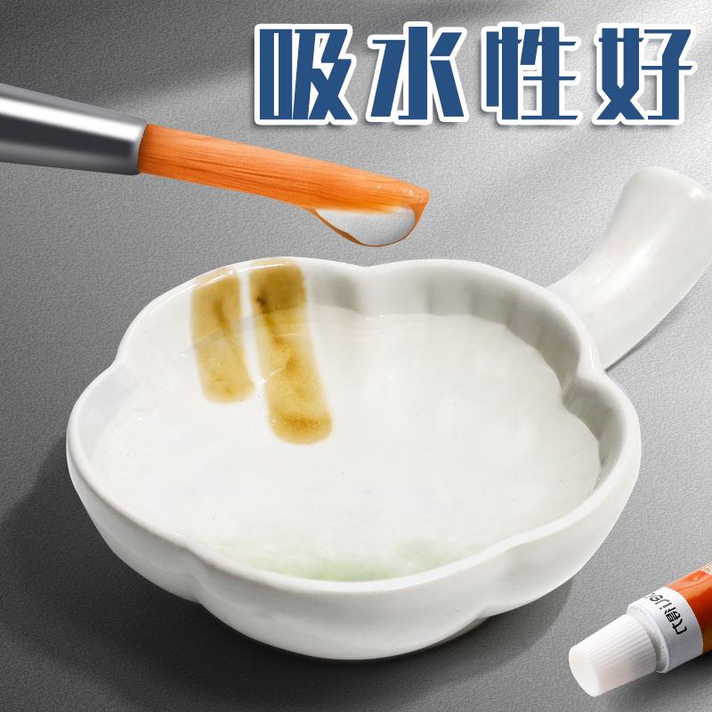 水粉笔油色彩画笔丙烯画笔水彩笔862排笔彩绘水粉笔套装画毛笔笔