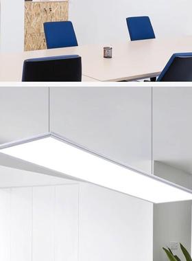 吊装6000x600le形CKId板灯30*1200长方现代简约办公室吸平顶吊线