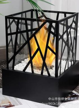 壁炉桌面便携式桌壁9947面装饰壁炉桌面装饰酒精炉酒酒精精火炉造