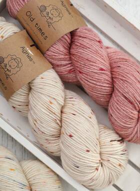 手十软刻Agnes旧时光NEZ直中粗美利奴柔羊毛线工编销织材料包