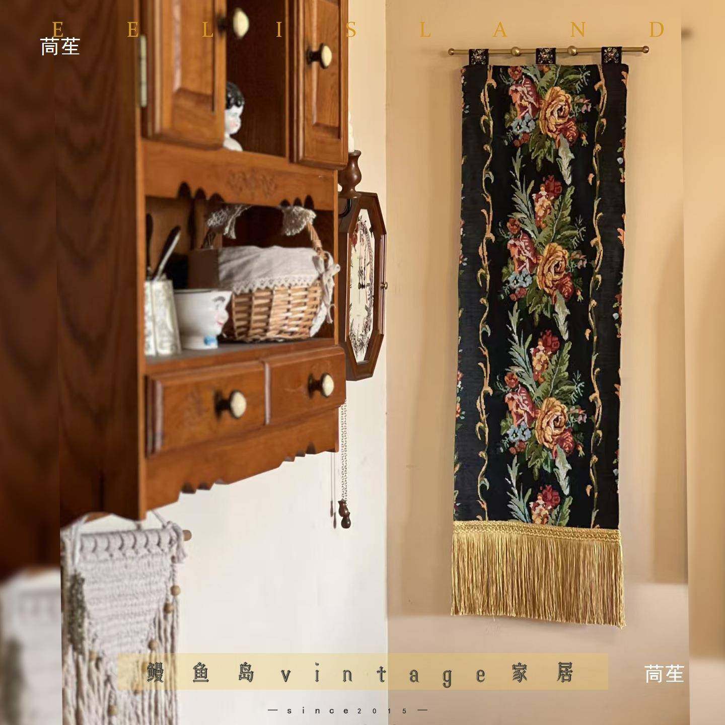 中风家居室挂t$*&j#lo毯装饰画床头卧法式黄织布流苏挂件古客厅壁,居家布艺,挂毯/壁毯,淘宝优惠券,粉丝福利购,淘宝优惠卷