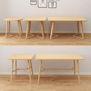 小户桌厅简约桌子木476桌现代红茶圆茶几客网小头户型户型方桌床