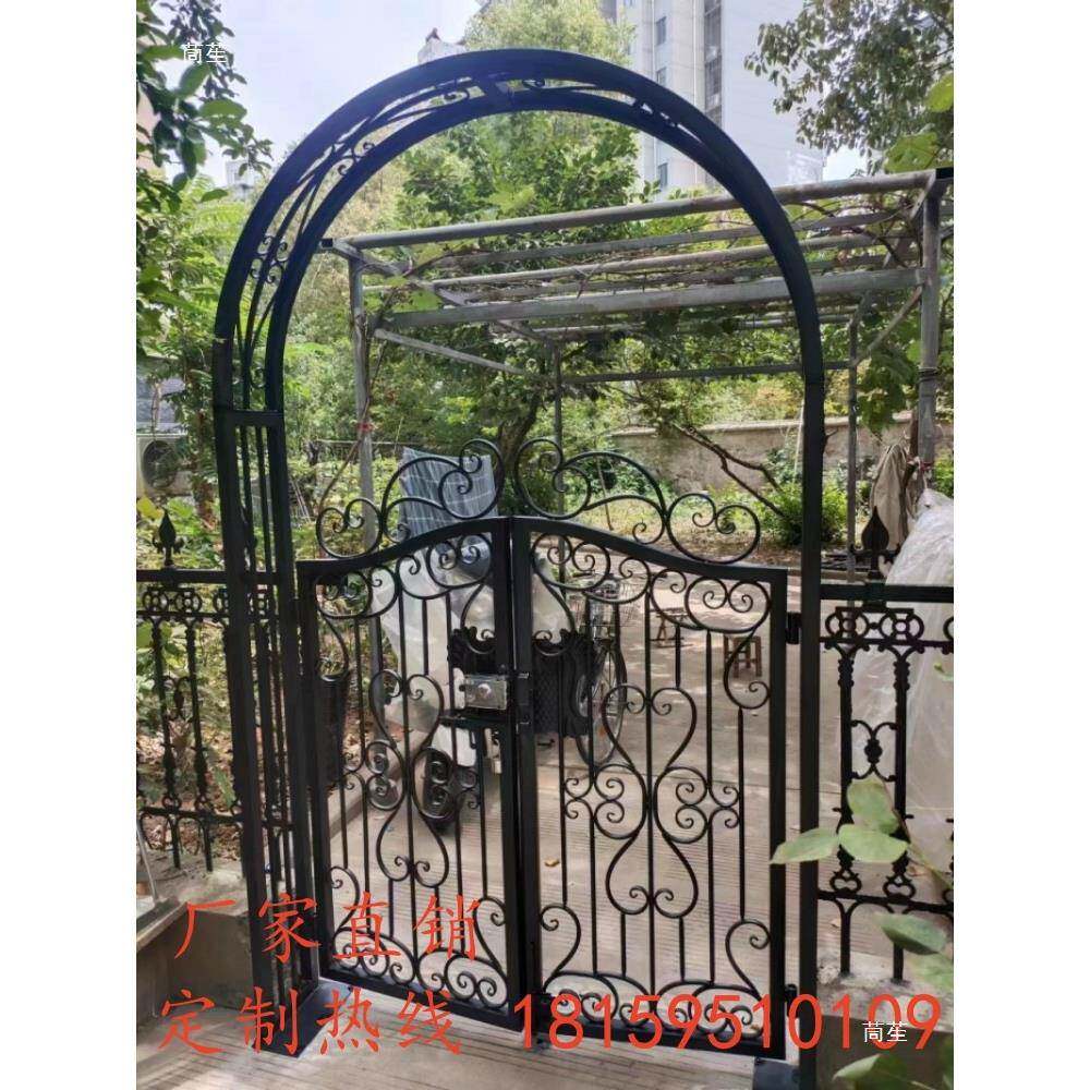 式铝合金花外园门花架门架铁艺庭院门910户爬藤院子小门别欧墅园