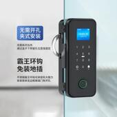 玻璃门密码 锁办室指纹锁公免孔推开拉有框无框双开BL20门门智能电