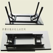 双层折叠培训桌酒店会议室长条桌会展活动条桌ibm桌办公桌会议桌