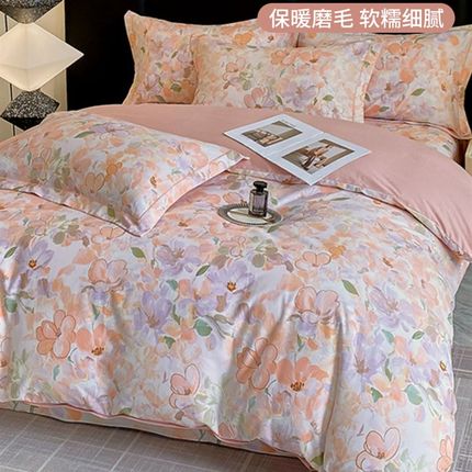 全棉加厚磨毛被套单件纯棉单人150x200x230双人被罩180x220被子套