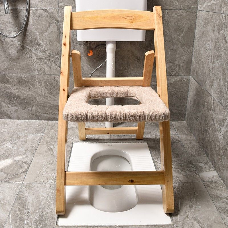 折叠实木加厚坐便椅老人孕妇坐便器厕所凳大便座椅木质坐便凳家用