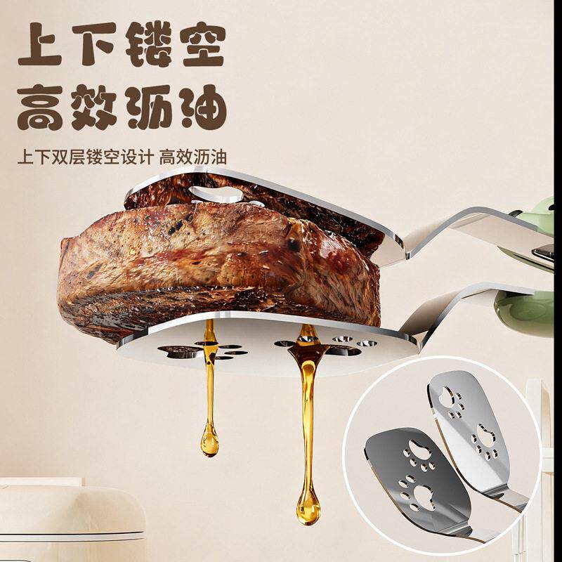 不锈钢铲煎鱼夹铲烧烤煎多用途牛排煎铲00761夹子家用煎鱼煎饼ZF