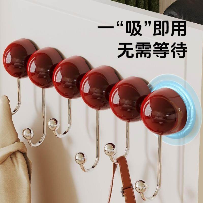 日本吸盘门后挂钩强力粘胶免打孔强力承重置物架钩子入户门挂衣架,收纳整理,挂钩/粘钩,淘宝优惠券,粉丝福利购,淘宝优惠卷