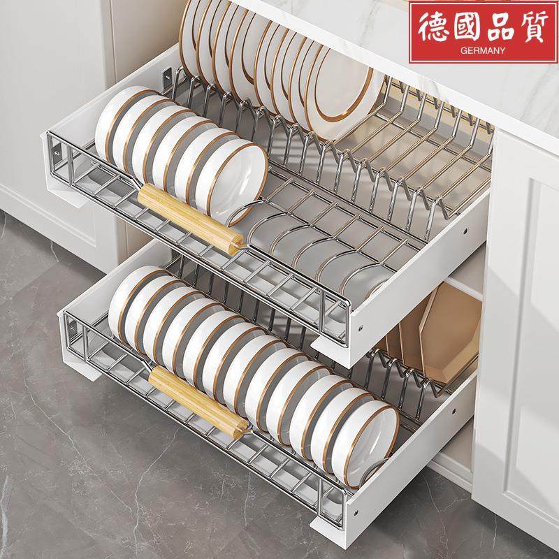 不锈钢厨房碗碟沥水架水槽置物架家用台面放碗盘碗筷收纳盒碗架子