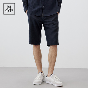 MOP 2025夏季 新款 Marc 透气度假休闲短裤 Polo 亚麻宽松五分裤 男