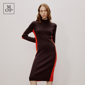 时尚 Marc 气质绵羊毛针织显瘦厚连衣裙女长裙 MOP冬季 新款 Polo