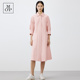 衬衫 Polo 春季 Marc 时尚 MOP 新款 领单排扣翻领A字透气连衣裙女