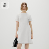 气质连衣裙女士 MOP Marc 时尚 Polo 新款 小香风收腰短袖 春季 法式