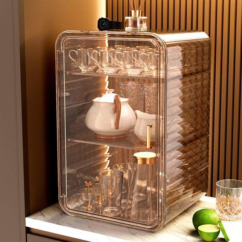 防尘杯子收纳置物架杯架咖啡杯马克杯收纳盒水杯储物架茶具茶杯架