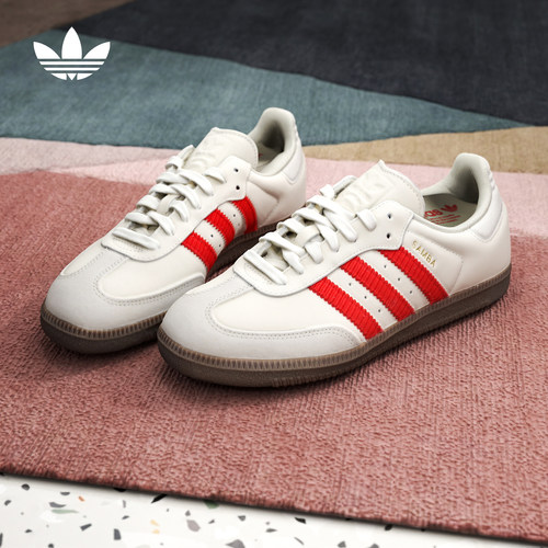 adidas阿迪达斯三叶草「T头鞋」2026春中性SAMBA OG德训鞋 IH6815