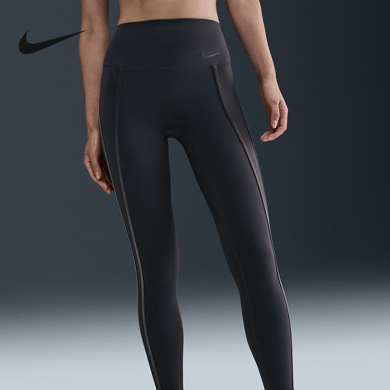 Nike耐克女子速干九分紧身裤训练高腰运动裤NIKE ONE HV2479-036