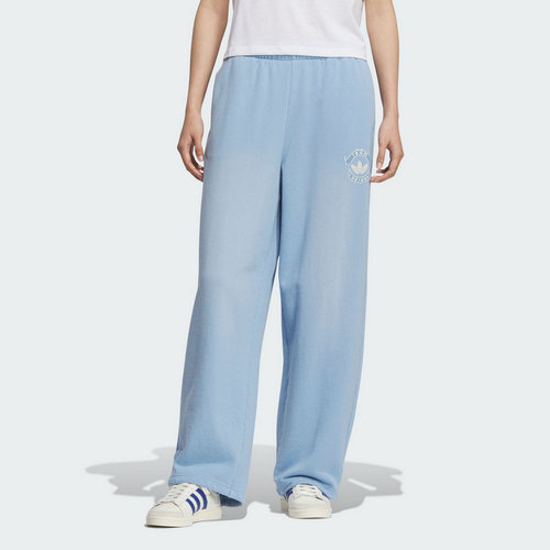 adidas阿迪达斯三叶草冬季新款棉质宽松运动裤女针织长裤 KC5873