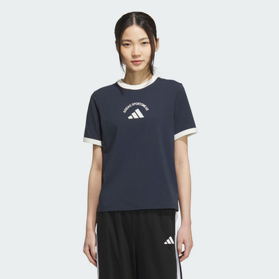 adidas阿迪达斯日常款半截袖透气秋女SHORT SLEEVE短袖T恤 KC0060