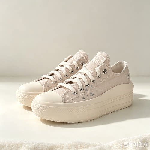 Converse匡威2026秋季新款女士运动休闲鞋厚底增高帆布鞋 A24313C