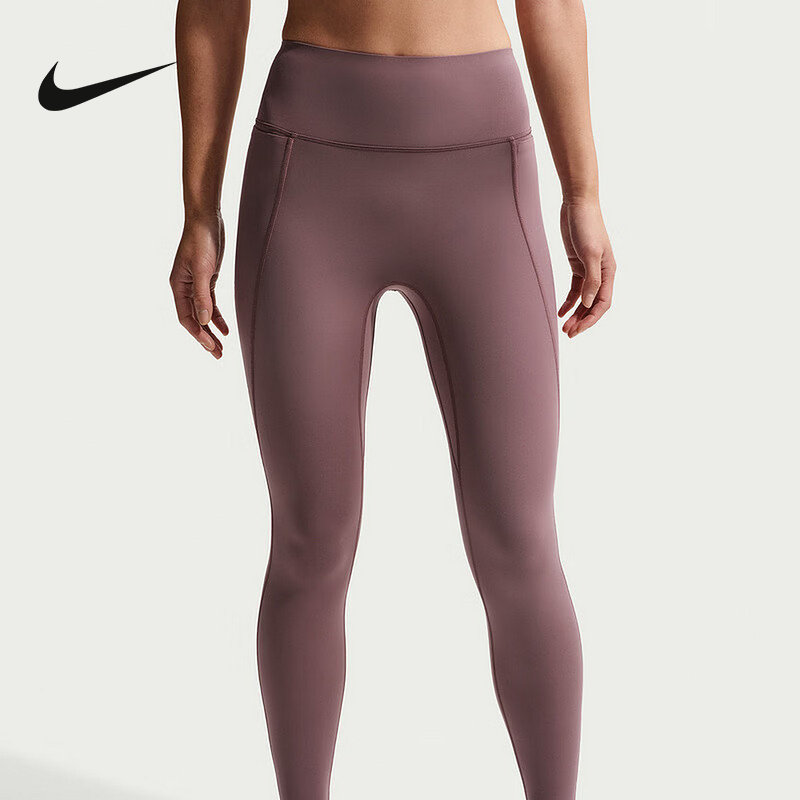 Nike耐克春女子UNIVERSA速干中强度包覆高腰九分紧身裤HQ6814-502
