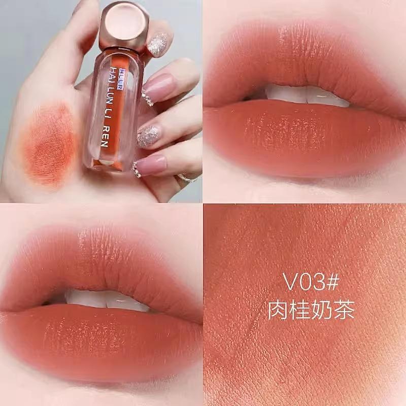 芭乐色口红嫩粉色裸色系哑光不掉色浅色唇釉唇釉不掉色不沾杯唇泥