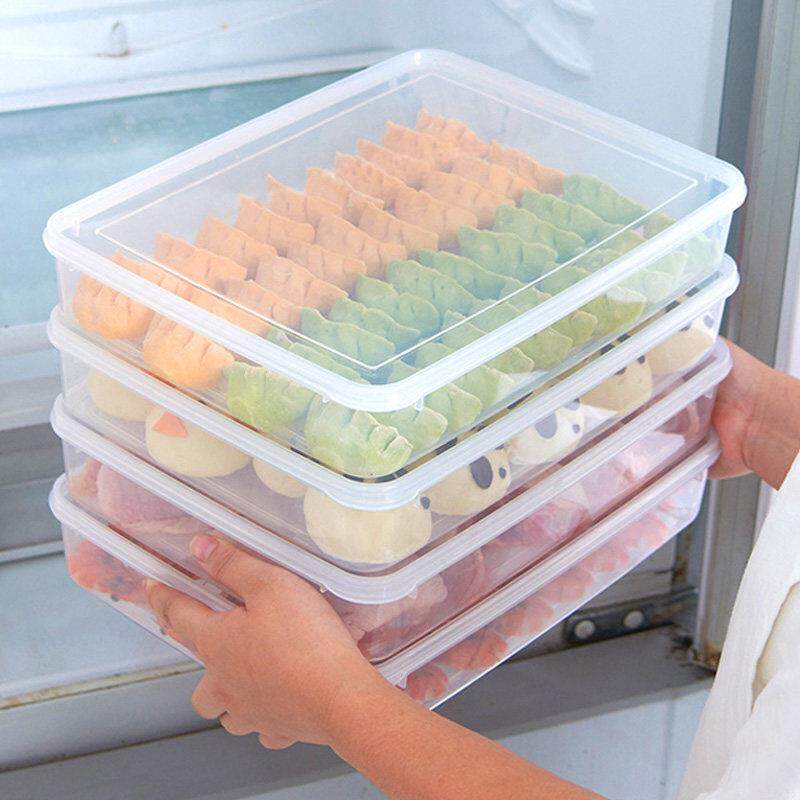 冷冻水饺盒食品级冰箱收纳盒水饺冷冻盒家用馄饨保鲜盒专用特大号