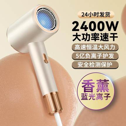 2025新款吹风机家用大功率2400w负离子护发大风力静音速干不伤发
