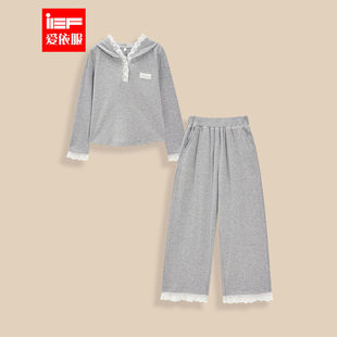 MINIIEF【爱依服童装】2025秋季新款韩系休闲运动风女童上下套裤