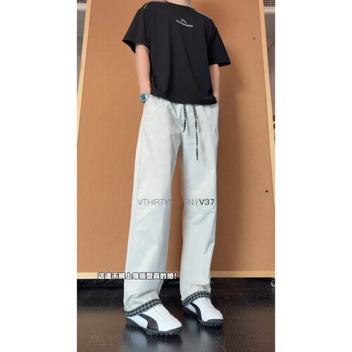 cleanfit格子速干裤男