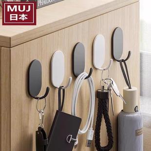 日本进口挂钩强力粘胶免打孔壁挂墙壁上厨房浴室门后无痕粘钩子架