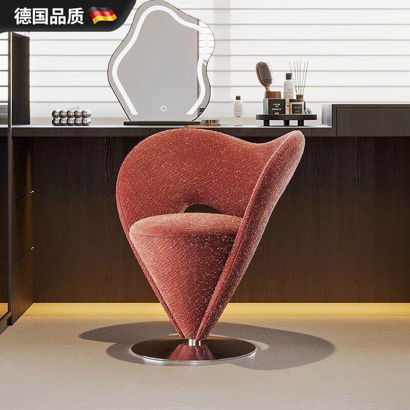 意式轻奢可旋转化妆椅北欧梳妆凳女生卧室梳妆台椅子设计师衣帽间,住宅家具,梳妆凳,淘宝优惠券,粉丝福利购,淘宝优惠卷