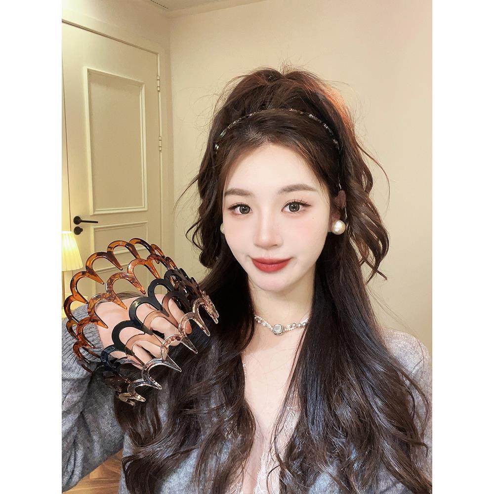 都去试试这个波浪发箍 戴着很舒适 高颅顶的秘密就是它 蓬松神器