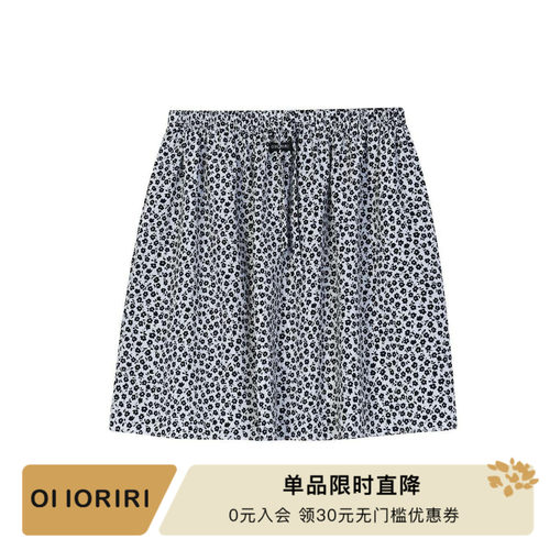 OIIORIRI复古度假风碎花半裙