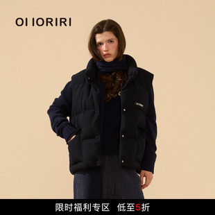 针织鹅绒立领厚款 OIIORIRI 羽绒马甲背心叠穿女 5折限时福利款