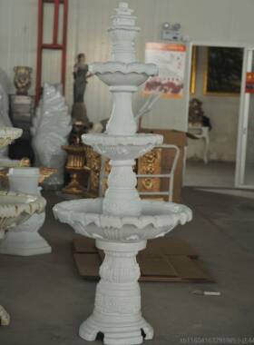 新款欧饰式多水层罗马花盆园喷泉花别墅酒店照相馆婚礼道具家居摆